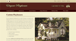 Desktop Screenshot of elegantplayhouses.com