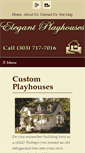 Mobile Screenshot of elegantplayhouses.com