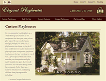 Tablet Screenshot of elegantplayhouses.com